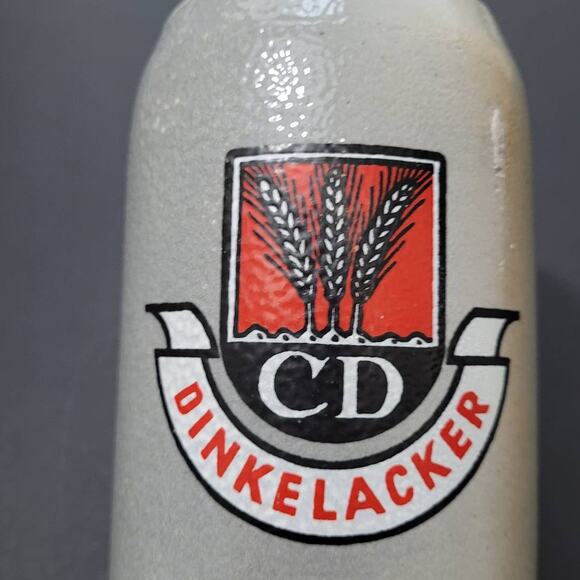 Dinkelacker Germany 1.5L Stoneware Beer Stein Mug Brewery CD Stuttgart Vintage - Picture 2 of 10